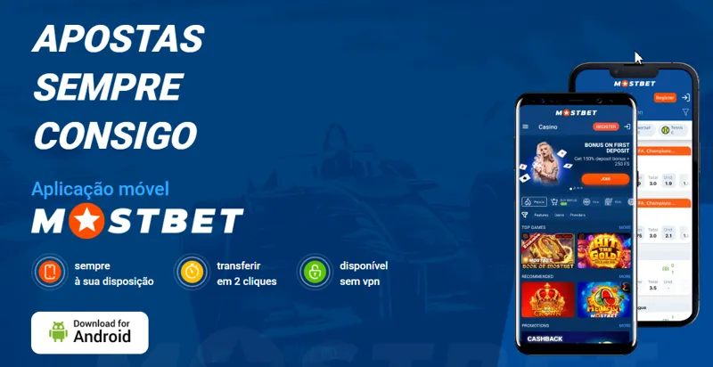 Aplicação MostBet para Android
