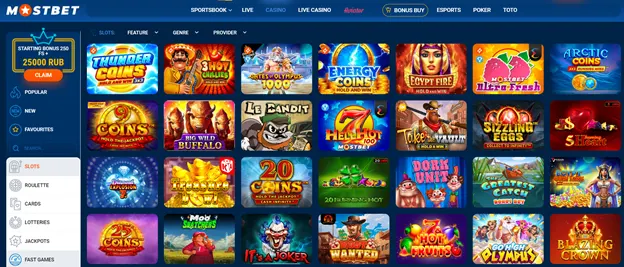 Slots Online Casino MostBet