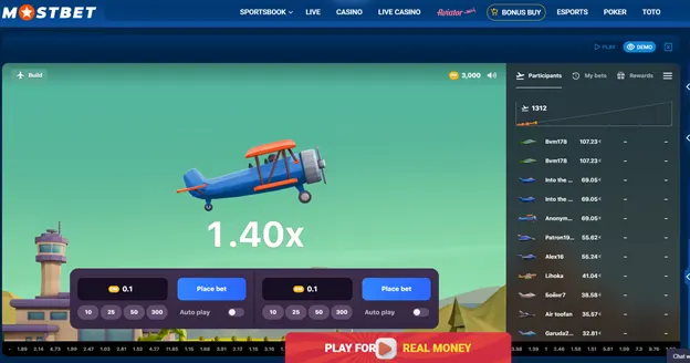 MostBet Aviação slot